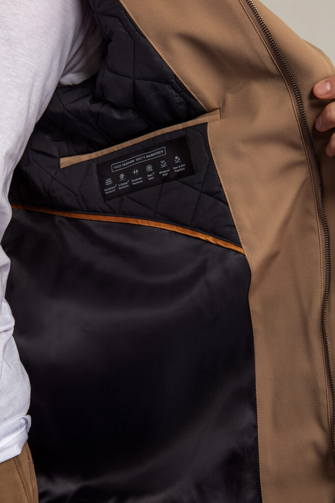 APA Classic Men, waterproof trench coat in Beige Caramel