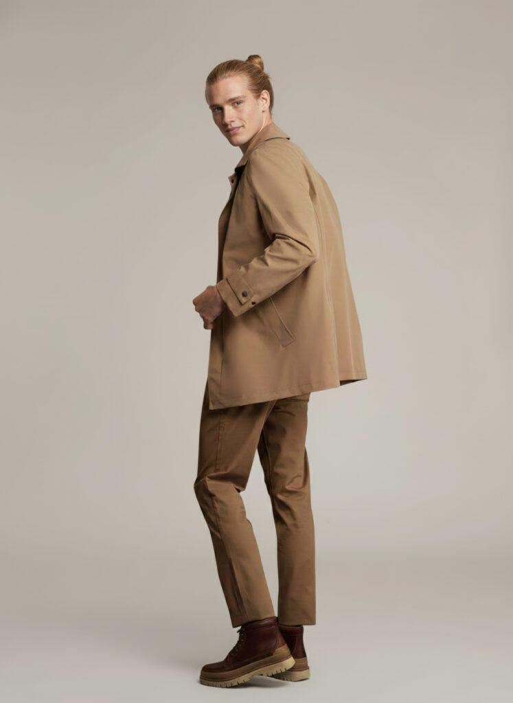 APA Classic Men, waterproof trench coat in Beige Caramel