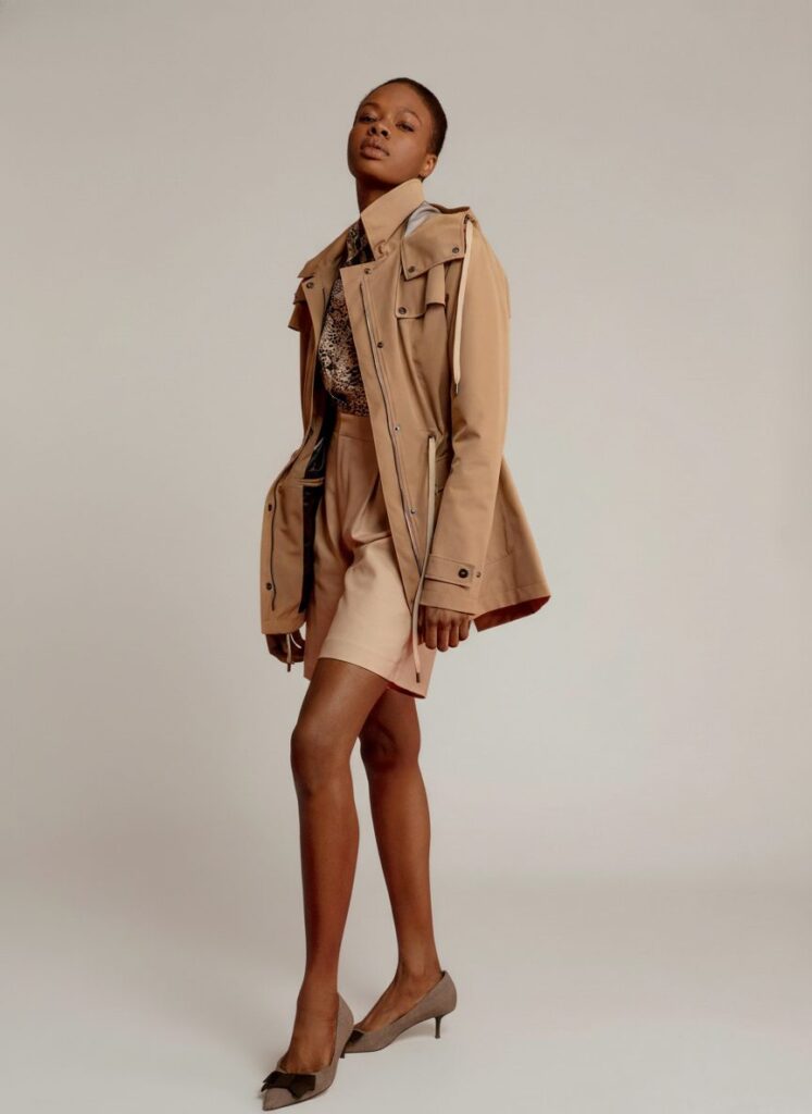 APA Parka Women, waterproof parka in Beige Caramel, Beige Laces