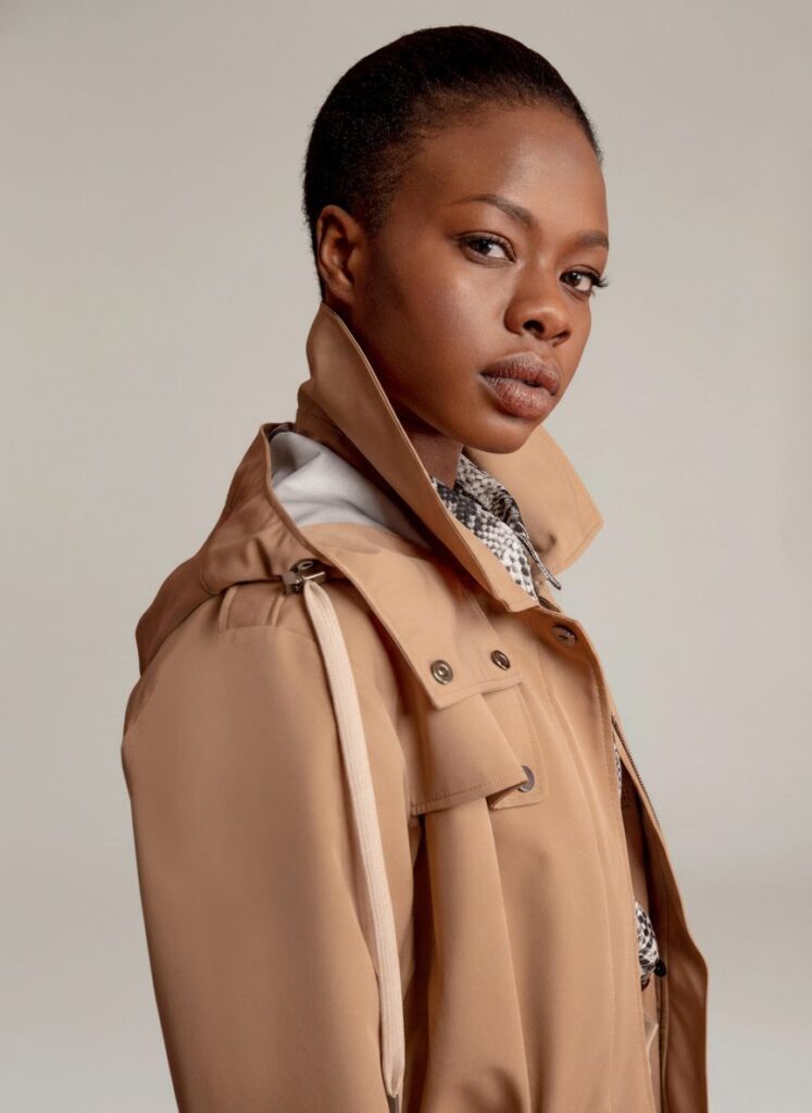 APA Parka Women, waterproof parka in Beige Caramel, Beige Laces