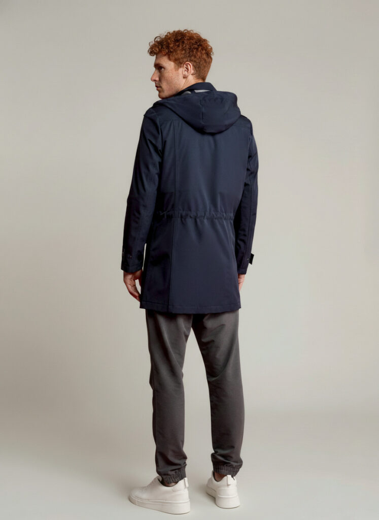 APA Parka Unisex, waterproof parka in Navy Blue, Navy Laces