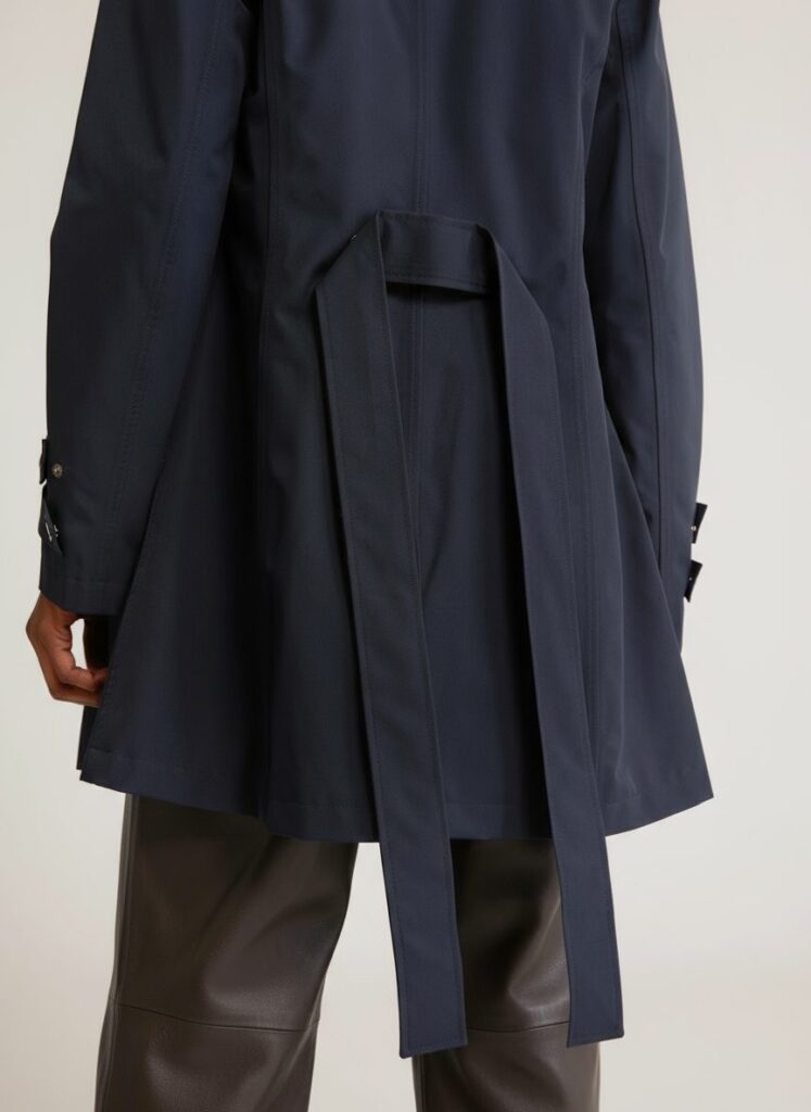 APA Classic Women, waterproof trench coat in Navy Blue