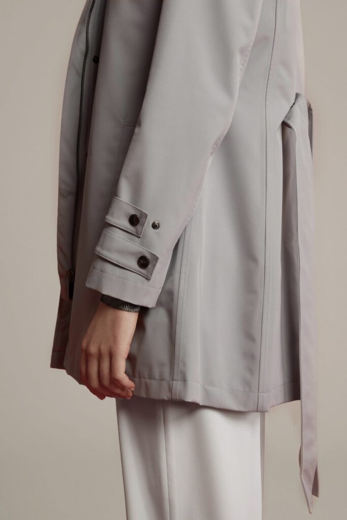 APA Classic Women, waterproof trench coat in Parisian Grey
