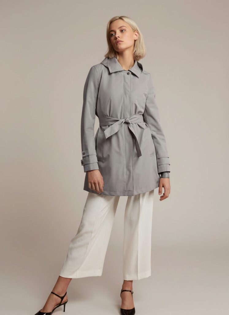 APA Classic Women, waterproof trench coat in Parisian Grey