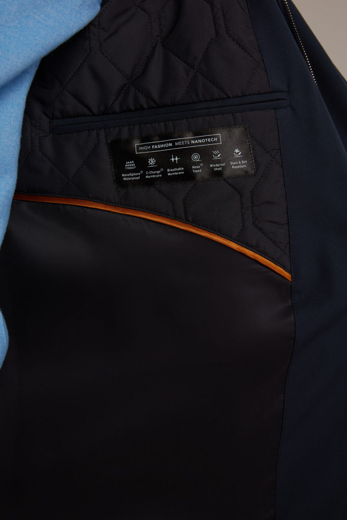APA Classic Men, waterproof trench coat in Navy Blue