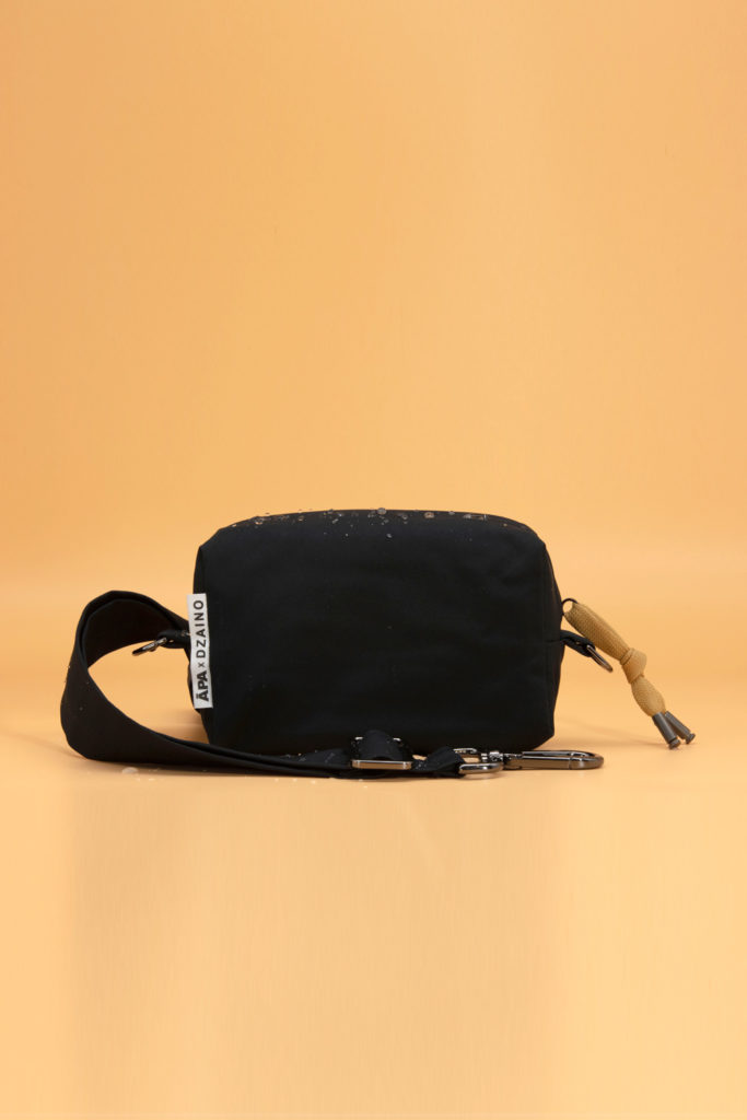 APA Travel Pouch, upcycled waterproof travel pouch in Midnight Black