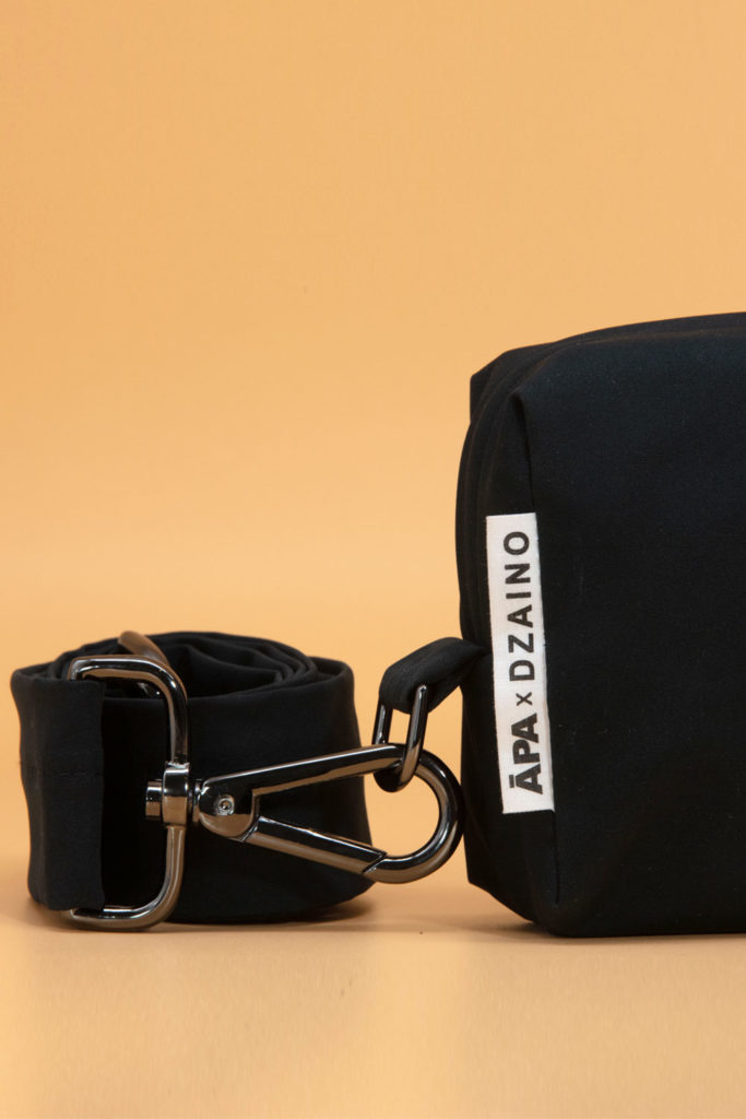 APA Travel Pouch, upcycled waterproof travel pouch in Midnight Black