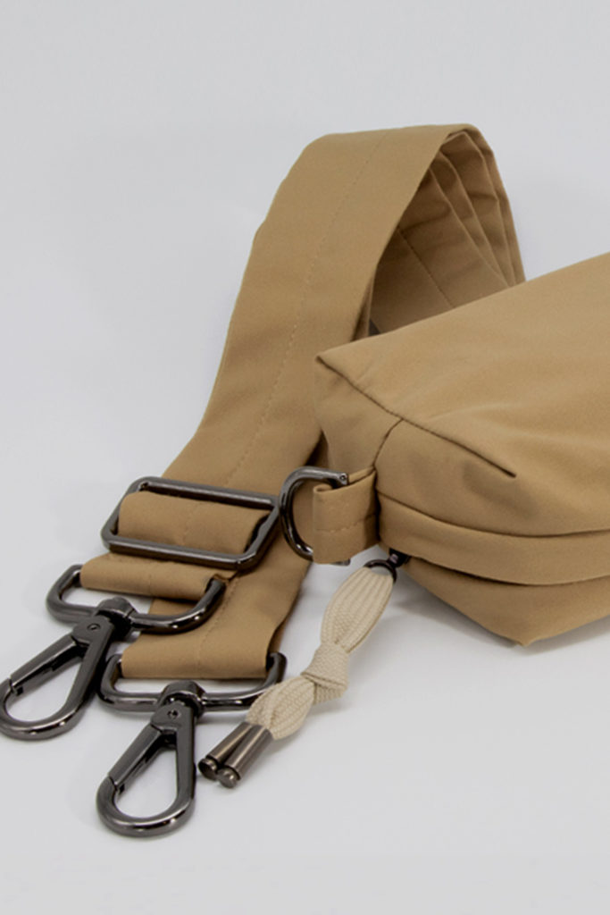 APA Travel Pouch, upcycled waterproof travel pouch in Beige Caramel