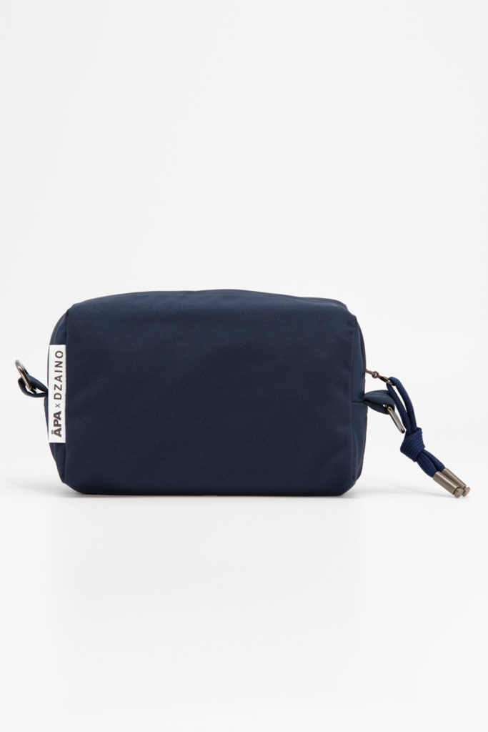 APA Travel Pouch, upcycled waterproof travel pouch in Navy Blue