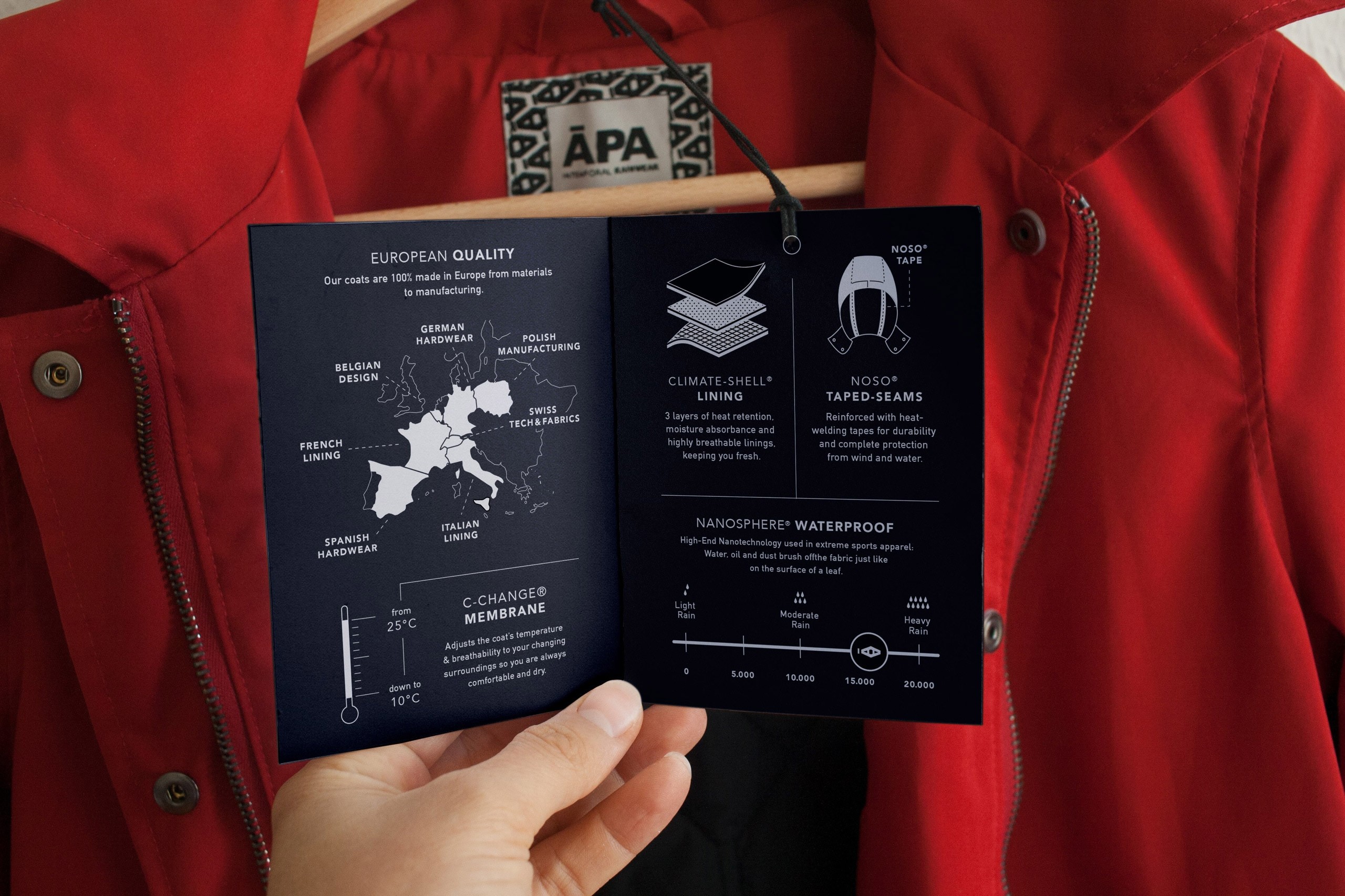 The APA label booklet: Swiss fabric, European workshops